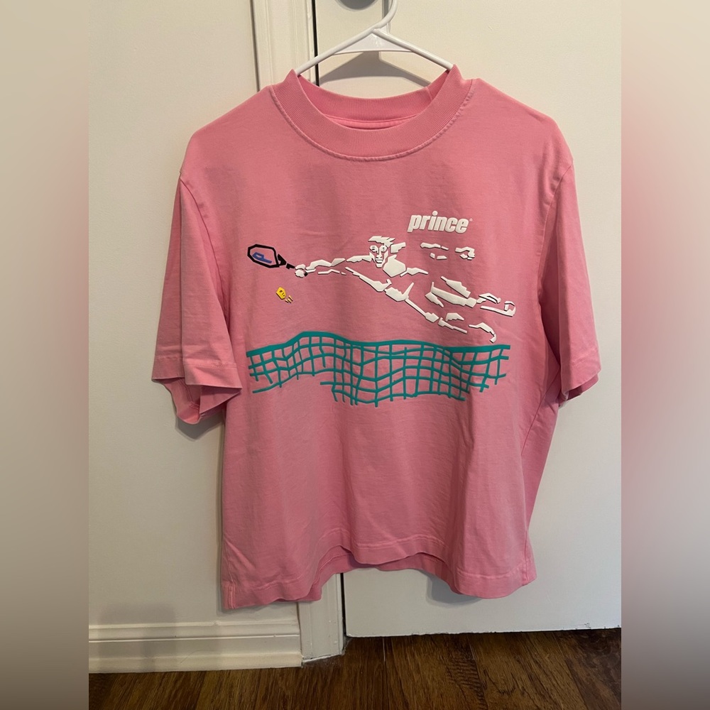Prince x Abercrombie & Fitch Pink Graphic Tennis Tee